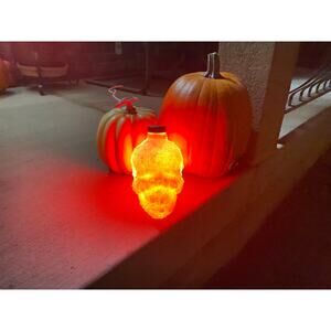 Crystal skull bottle/lamp